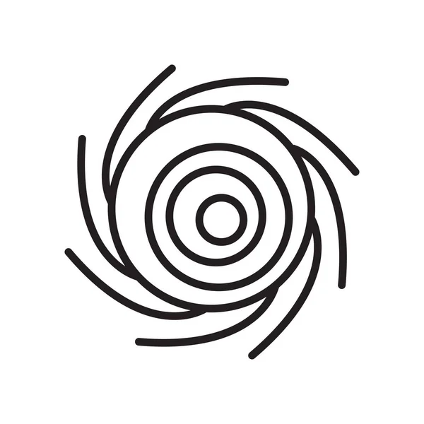 Whirlpool ícone vetor sinal e símbolo isolado no backgrou branco — Vetor de Stock