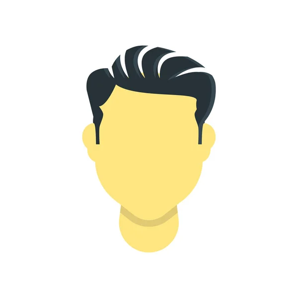 Uomo segno icona vettoriale dei capelli e simbolo isolato sul backgroun bianco — Vettoriale Stock