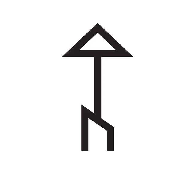 Вгору піктограма стрілки векторний знак і символ ізольовані на білому фоні — стоковий вектор