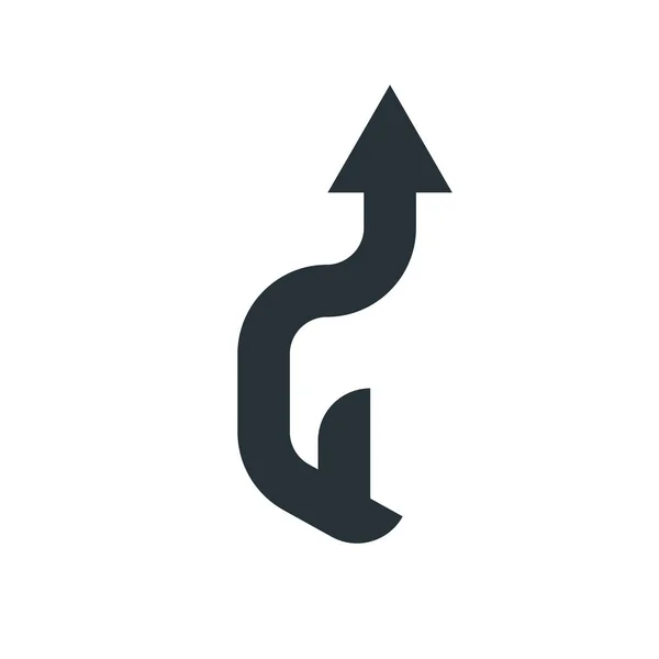 Fel nyíl ikon vektor jel és szimbólum elszigetelt fehér háttér mintázata — Stock Vector