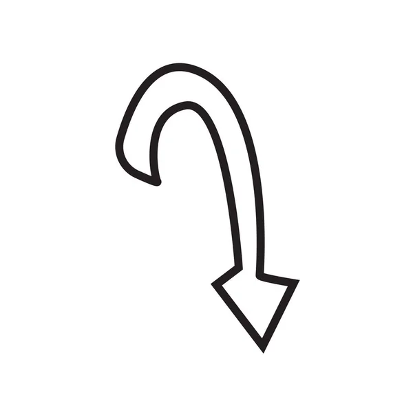 Curved Downward Arrow Vector Art Stock Images Depositphotos