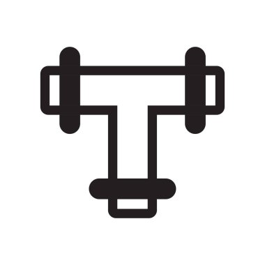 Simge vektör işareti ve beyaz arka plan üzerinde izole sembolü borular, 