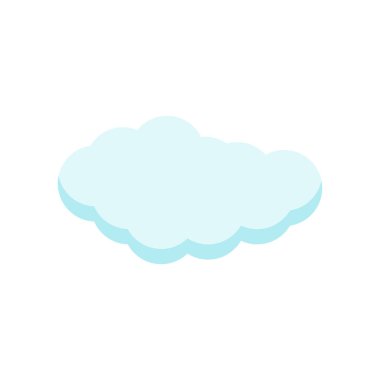 Cloude simge vektör işareti ve beyaz arka plan üzerinde cloude logo kavramı izole sembolü