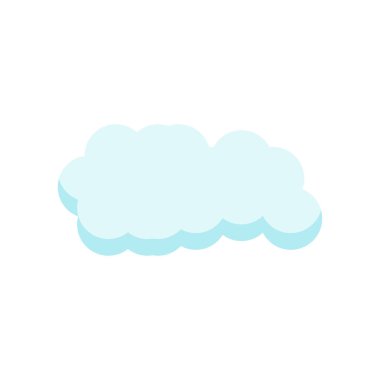 Cloude simge vektör işareti ve beyaz arka plan üzerinde cloude logo kavramı izole sembolü