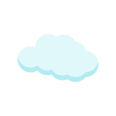 Cloude simge vektör işareti ve beyaz arka plan üzerinde cloude logo kavramı izole sembolü