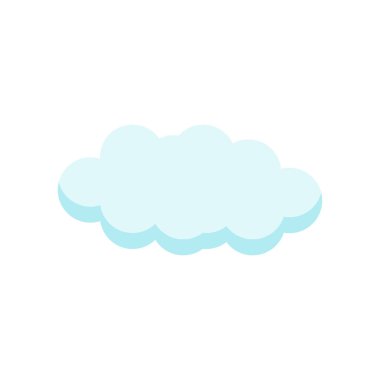 Cloude simge vektör işareti ve beyaz arka plan üzerinde cloude logo kavramı izole sembolü