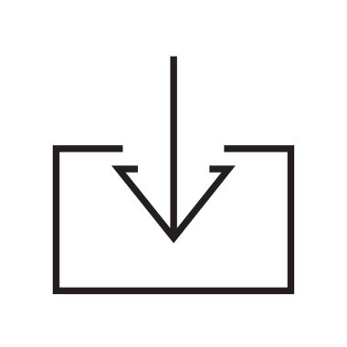 İndir simge vektör işareti ve üzerinde beyaz adam izole sembolü