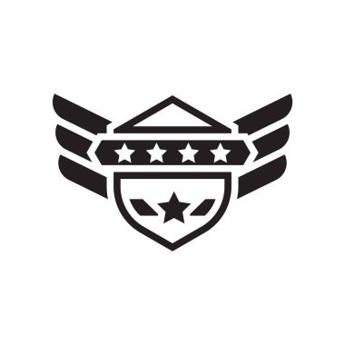 Kalkan simge vektör işareti ve beyaz arka plan üzerinde izole sembolü,