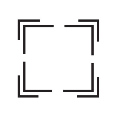 Simge vektör işareti ve beyaz arka plan üzerinde izole sembolü genişletin,