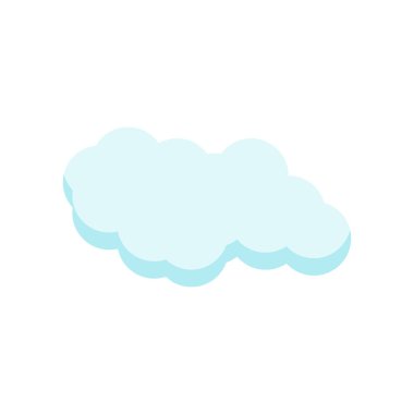 Cloude simge vektör işareti ve beyaz arka plan üzerinde cloude logo kavramı izole sembolü