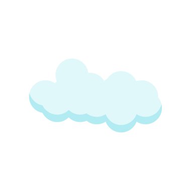 Cloude simge vektör işareti ve beyaz arka plan üzerinde cloude logo kavramı izole sembolü