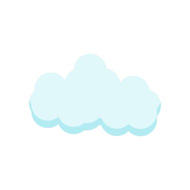 Cloude simge vektör işareti ve beyaz arka plan üzerinde cloude logo kavramı izole sembolü