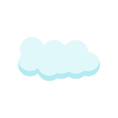 Cloude simge vektör işareti ve beyaz arka plan üzerinde cloude logo kavramı izole sembolü