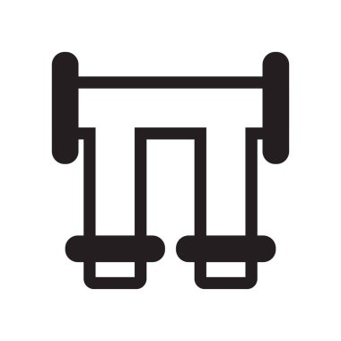 Simge vektör işareti ve beyaz arka plan üzerinde izole sembolü borular, 