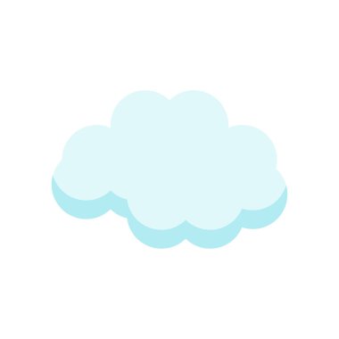 Cloude simge vektör işareti ve beyaz arka plan üzerinde cloude logo kavramı izole sembolü