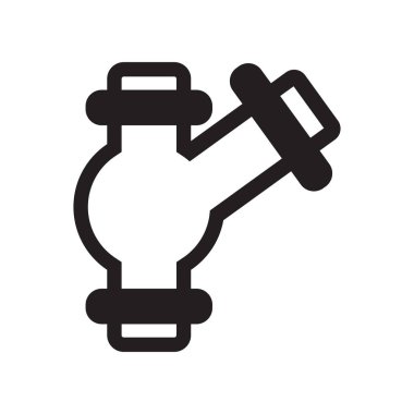 Simge vektör işareti ve beyaz arka plan üzerinde izole sembolü borular, 