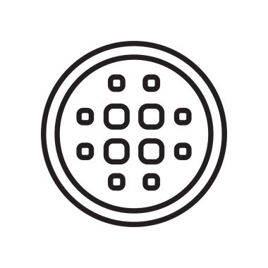 Simge vektör işareti ve beyaz arka plan üzerinde B izole sembolü bulanıklığı