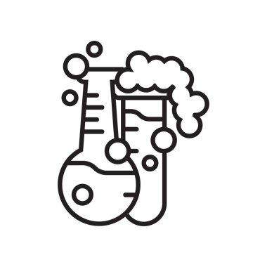 Şişesi simge vektör işareti ve beyaz arka plan üzerinde izole sembolü, 