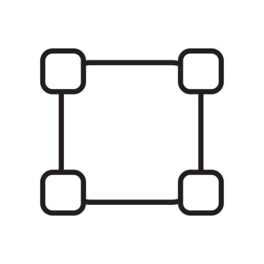 Metrize simge vektör işareti ve beyaz arka plan üzerinde izole sembolü