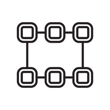 Simge vektör işareti ve beyaz arka plan üzerinde izole sembolü,