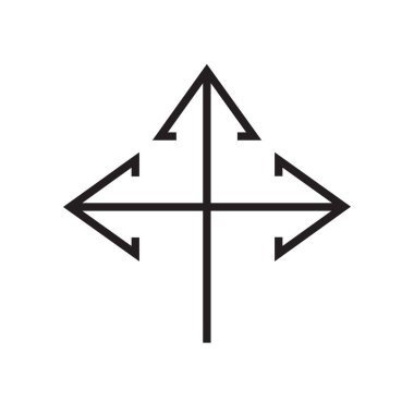 Üç ok simge vektör işareti ve üzerinde beyaz backg izole sembolü