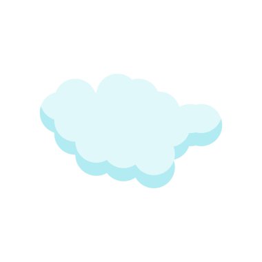 Cloude simge vektör işareti ve beyaz arka plan üzerinde cloude logo kavramı izole sembolü