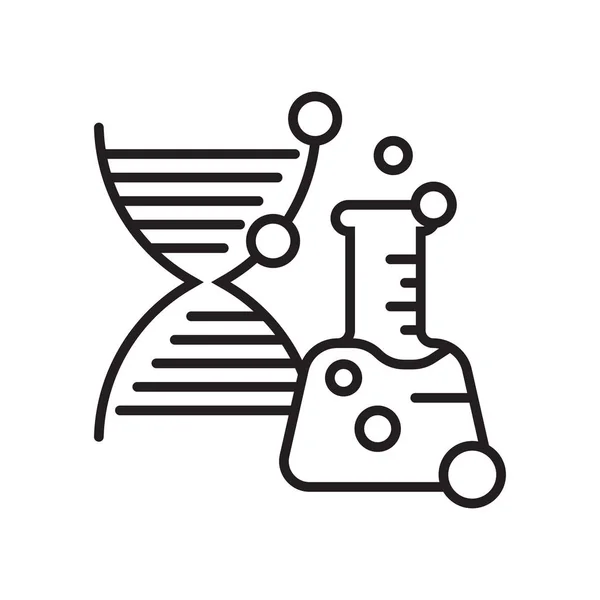 Знак вектора и символ Dna, выделенный на белом фоне, Dn — стоковый вектор