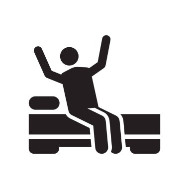 Uyan simge vektör işareti ve beyaz arka plan üzerinde izole sembolü yukarı, logo kavramı simge kadar uyan