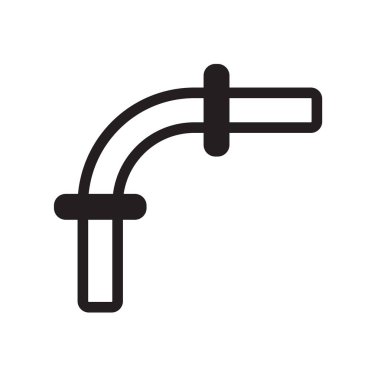 Simge vektör işareti ve beyaz arka plan üzerinde izole sembolü borular, 