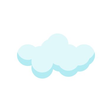 Cloude simge vektör işareti ve beyaz arka plan üzerinde cloude logo kavramı izole sembolü