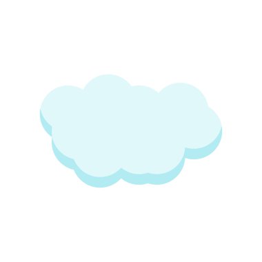 Cloude simge vektör işareti ve beyaz arka plan üzerinde cloude logo kavramı izole sembolü