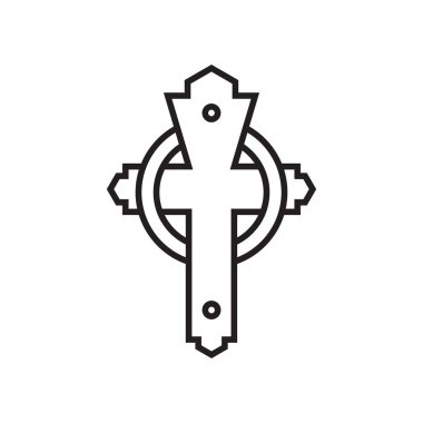 Çapraz simge vektör işareti ve beyaz arka plan üzerinde izole sembolü, 