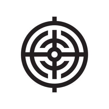 Radar simge vektör işareti ve beyaz arka plan üzerinde izole sembolü, 