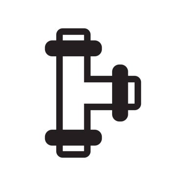 Simge vektör işareti ve beyaz arka plan üzerinde izole sembolü borular, 