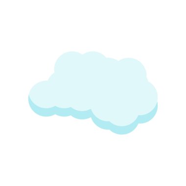 Cloude simge vektör işareti ve beyaz arka plan üzerinde cloude logo kavramı izole sembolü