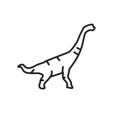 Dinozor simge vektör işareti ve üzerinde beyaz adam izole sembolü