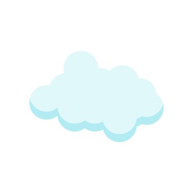 Cloude simge vektör işareti ve beyaz arka plan üzerinde cloude logo kavramı izole sembolü