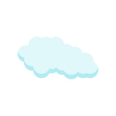 Cloude simge vektör işareti ve beyaz arka plan üzerinde cloude logo kavramı izole sembolü