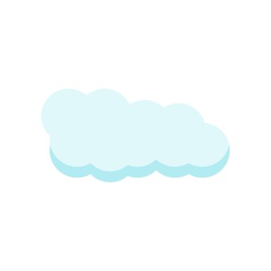 Cloude simge vektör işareti ve beyaz arka plan üzerinde cloude logo kavramı izole sembolü