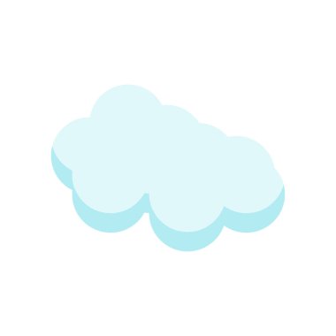 Cloude simge vektör işareti ve beyaz arka plan üzerinde cloude logo kavramı izole sembolü