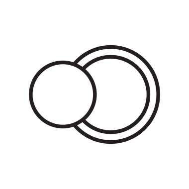 HDR simge vektör işareti ve beyaz arka plan üzerinde Hd izole sembolü