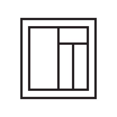 Düzen simge vektör işareti ve beyaz arka plan üzerinde izole sembolü,