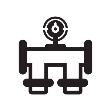 Simge vektör işareti ve beyaz arka plan üzerinde izole sembolü borular, 