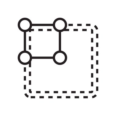 Simge vektör işareti ve beyaz arka plan üzerinde izole sembolü büyütmek