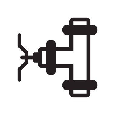 Simge vektör işareti ve beyaz arka plan üzerinde izole sembolü borular, 
