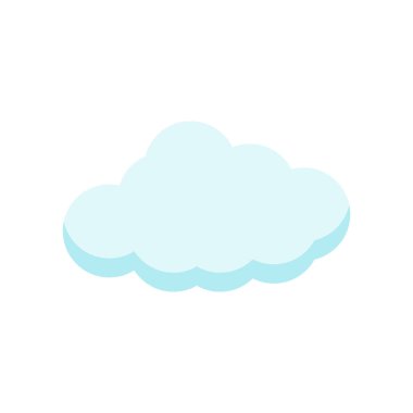 Cloude simge vektör işareti ve beyaz arka plan üzerinde cloude logo kavramı izole sembolü