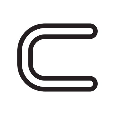 Sembol simge vektör işareti bir alt kümesidir ve sembolü beyaz arka plan üzerinde izole, sembol logo kavramı bir alt kümesidir