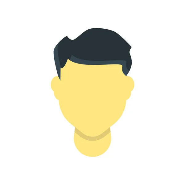 Hombre icono de pelo signo vectorial y símbolo aislado en el fondo blanco — Vector de stock