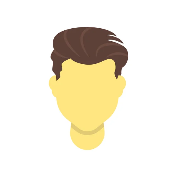 Hombre icono de pelo signo vectorial y símbolo aislado en el fondo blanco — Vector de stock