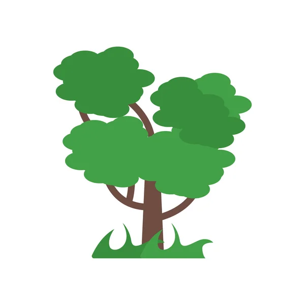 Drzewo ikona wektor znak i symbol na białym tle na białym tle, T — Wektor stockowy